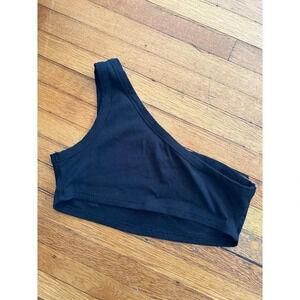 Shein Curve Women’s size 1x-large Black off shoulder cropped bandeau top